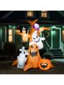 Inflatable Halloween Decoration,8ft 9pcs LED String Lights Halloween Decoration