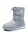 K KomForme Boys & Girls Snow Boots Insulated Fur Lined Warm Anti-Slip Waterproof Winter Boot (Toddler/Little Kid/Big Kid)