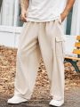 Extended Sizes Men's Plus Size Drawstring Waist Work Pants