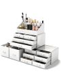 Makeup Cosmetic Organizer Storage Drawers Display Boxes Case with 12 Drawers