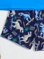 Boys (Large) Dinosaur Print Swimsuit Suit