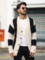 Men's Color Block Cardigan