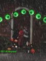12pcs Halloween Lights, 12 LED Waterproof Halloween Eyeball String Lights, Holiday Decoration Scary with 8 Modes Steady/Flickering Lights, Halloween Indoor/Outdoor for Party Garden Yard Decor, Green