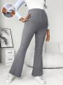 SHEIN Maternity Adjustable Waist Flare Leg Pants