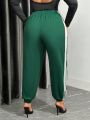 SHEIN SXY Women's Large Size Contrasting Sweatpants