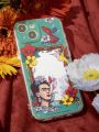 Frida Kahlo X SHEIN Flower Print Phone Case