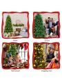 Costway 8FT Pre-Lit Hinged Christmas Tree 3402 PE & PVC Tips w/ 620 Lights & Foot Switch
