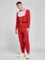 SHEIN Men Christmas Pattern Sweater & Knit Pants