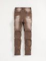 SHEIN Vintage Distressed Jeans For Tween Boys