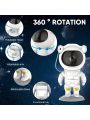 1pc Astronaut Star Projector Night Light Space Projector, Galaxy Starry Nebula Ceiling Projection Lamp with Timer, Remote and 360°Adjustable, Kids Adults Room Decor, for Bedroom, Game Room etc.