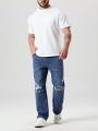 Men's Plus Size Ripped Jeans