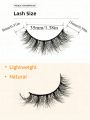 7 Pairs Fluffy Faux Mink False Eyelashes Natural Messy Crisscross Soft Wispy Full Strip Fake Eyelashes