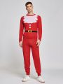 SHEIN Men Christmas Pattern Sweater & Knit Pants