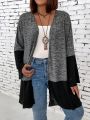 Plus Size Casual Patchwork Jacket