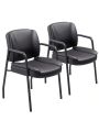 Furmax Office Reception Chairs Waiting Room Guest Chairs with Armrest Set of 2