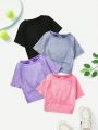 Seamless High-Stretch Sports T-Shirt