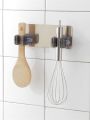 Adhesive Multi-Purpose Hook Wall Mounted Mop Organizer Holder Rack Brush Broom Hanger Hook Kitchen Bathroom Strong Hook