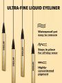 SHEGLAM Line & Define Waterproof Liquid Eyeliner - Brown Long Lasting Matte Eyeliner Pencil Sweatproof No Smudge Professional Eye Make Up