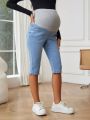 SHEIN Maternity Casual Denim Pants