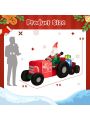 Gymax 9FT Long Inflatable Christmas Decor Santa Claus Driving Truck w/ LED Lights