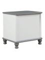 Upgraded White Nightstand with 2 Drawers, Modern Night Stands for Bedrooms, Wooden Bed Side Table/Night Stand for Small Spaces, College Dorm, Kids’ Room, Living Room,19.5inch