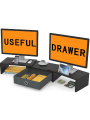 Dual Monitor Stand Riser with Drawer, Adjustable Length and Angle Monitor 2 Solts for Phone & Tablet, Desktop Organizer Stand for Computer/Laptop/PC/Printer