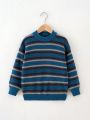 Boys' Striped Round Neck Sweater
