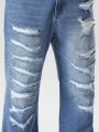 Men's Plus Size Brushed Straight Leg Jeans