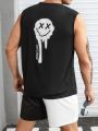 Manfinity Men Plus Expression & Slogan Graphic Tank Top