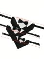 2pcs/set Pet Collar With Fashionable Wedding Bowtie & Suit Collar