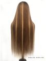 Glueless HD Lace straight Highlight 6x4 lace Closure wigs Extra Long Silky Wear GO Beginner Friendly
