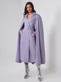 Sara Locci Cloak Sleeve Belted Trench Coat