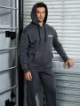 In My Nature Men's Gray Hooded Sweater, One Piece