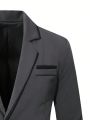 Men's Single Button Suit And Trouser Suit