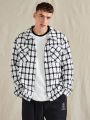 Men Plaid Flap Pocket Shacket
