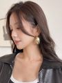 DAZY Fashionable Simple Hoop Earrings, Suitable For Daily Wear And Festival Gifts