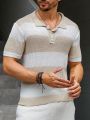Men's Casual Short Sleeve Knit Top