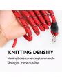 One, pet foam handle leash, pet supplies dog leash, dog walking rope reflective wire, foam handle round rope leash, red