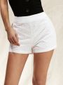 Forever 21 Ladies' Elastic Waist Embroidered Shorts
