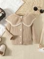 Baby Girls' Ruffle Collar Cardigan, Winter