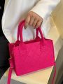 Neon Pink Square Bag