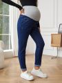 SHEIN Maternity Support Belly High Waist Jeans