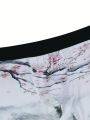 Men Landscape Print Boxer Brief