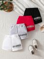 Baby Boy Letter Graphic Shorts