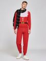 SHEIN Men Christmas Pattern Sweater & Knit Pants