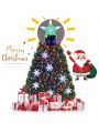 Gymax 4' Pre-Lit Multi-Color Lights Fiber Optic Artificial Christmas Tree with Snowflakes