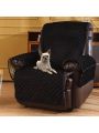 Velvet Recliner Covers Non Slip Waterproof Large Recliner Chair Covers for Leather Chairs Reversible Recliner Sofa Cover for Living Room Recliner Furniture Protectors Covers for Dog Pets