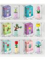 1set teenagers Flower Shaped Building Block Toy