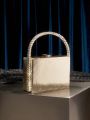 SHEIN SXY Rhinestone Box Clutch Evening Bag