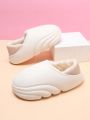 Women's Winter Home Slippers Soft & Fluffy Bedroom Non-slip Warm Beige Plush Slippers